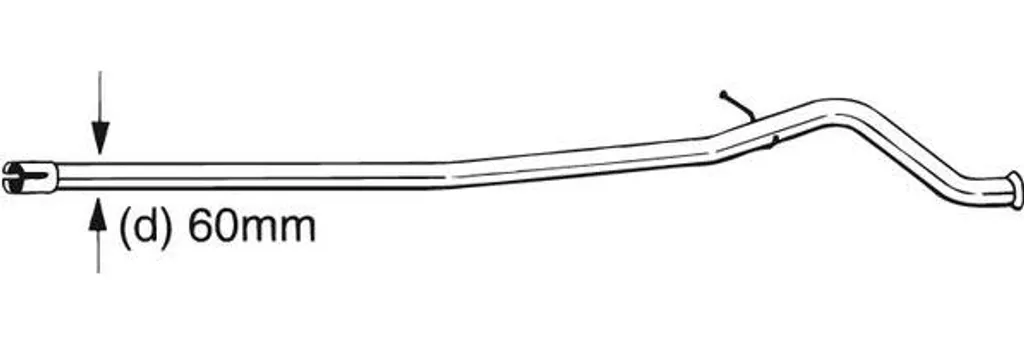 Tuyau de Raccord Catalyseur Bosal 889-179 en Acier Renforcé pour 406 OE