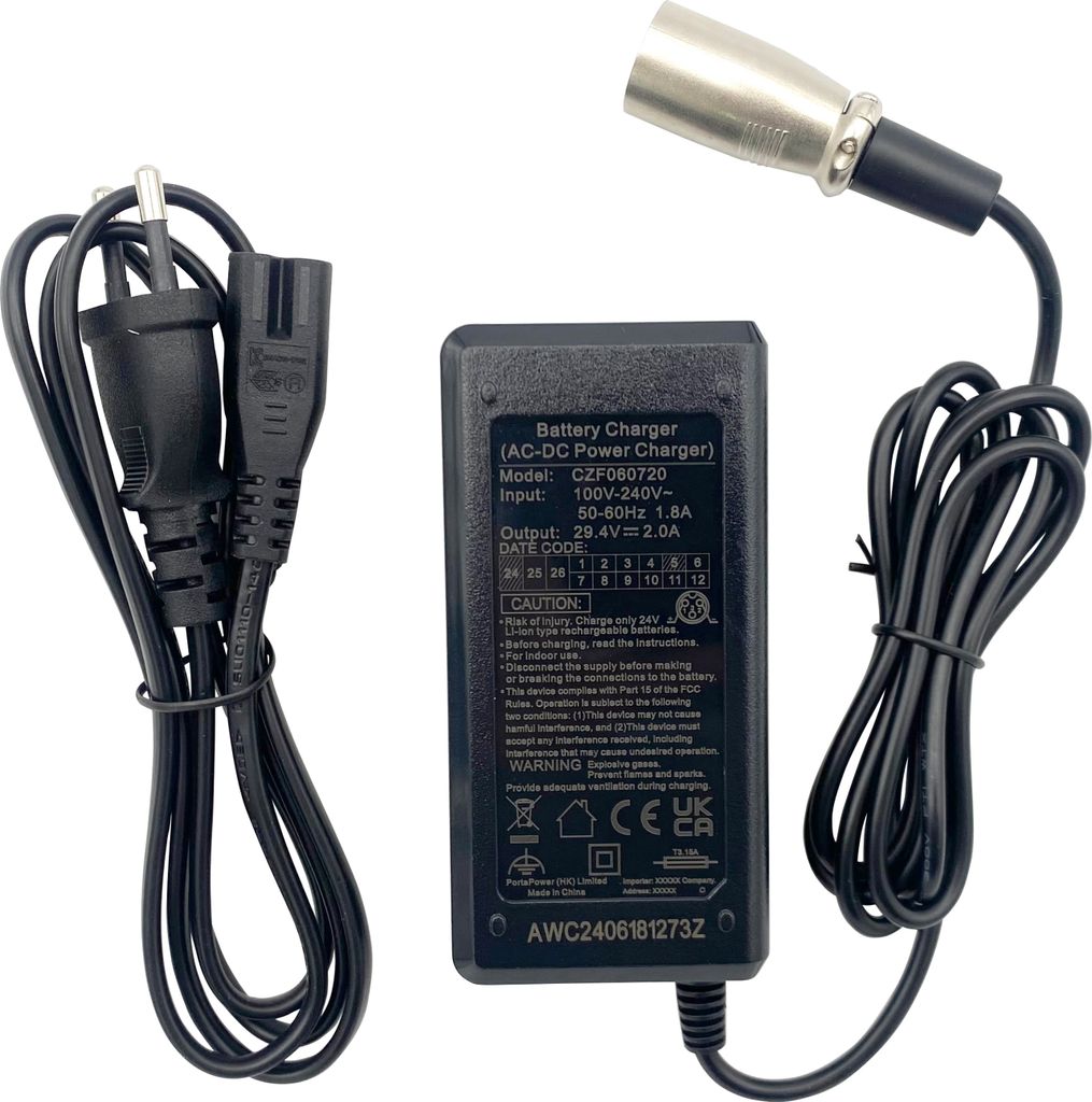 CARICABATTERIE POWERSMART 42V 2A Per Fischer Viator 4.1i  2021 Viator 50i 2021 Viator 60i 2021 Da 80 W Nero 134598513