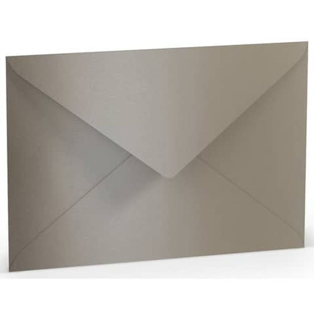 Briefumschlag C5 Nassklebung taupe metallic