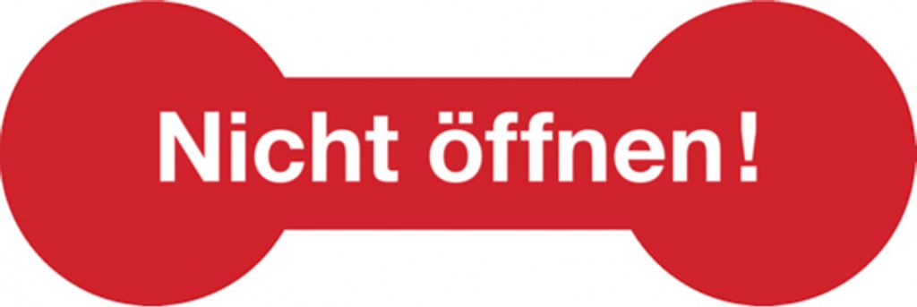 Dreifke Sicherheitsetikett, Nicht öffnen! - Bogen = 5 Stück | Dokumentenfoli...