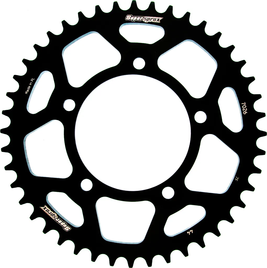 Couronne Supersprox 525 44Z Alu Noir : Légèreté et Rigidité Accrue