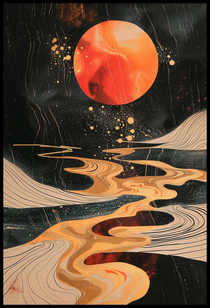Plakat 61x90,5cm Planetarischer Tanz
