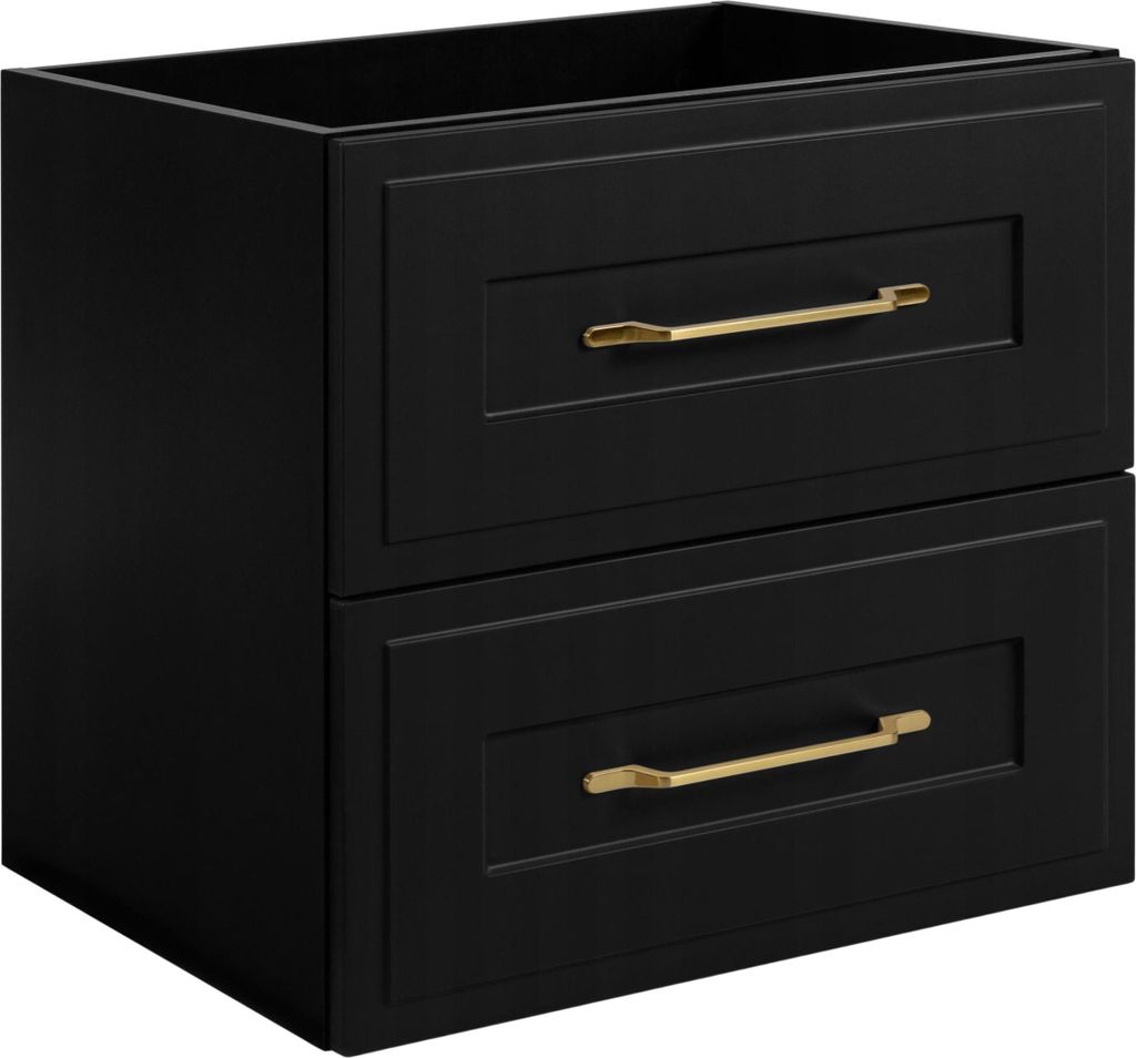 RODAN | Mobile da bagno - 60 cm - Nero opaco - Design Immagine del prodotto 