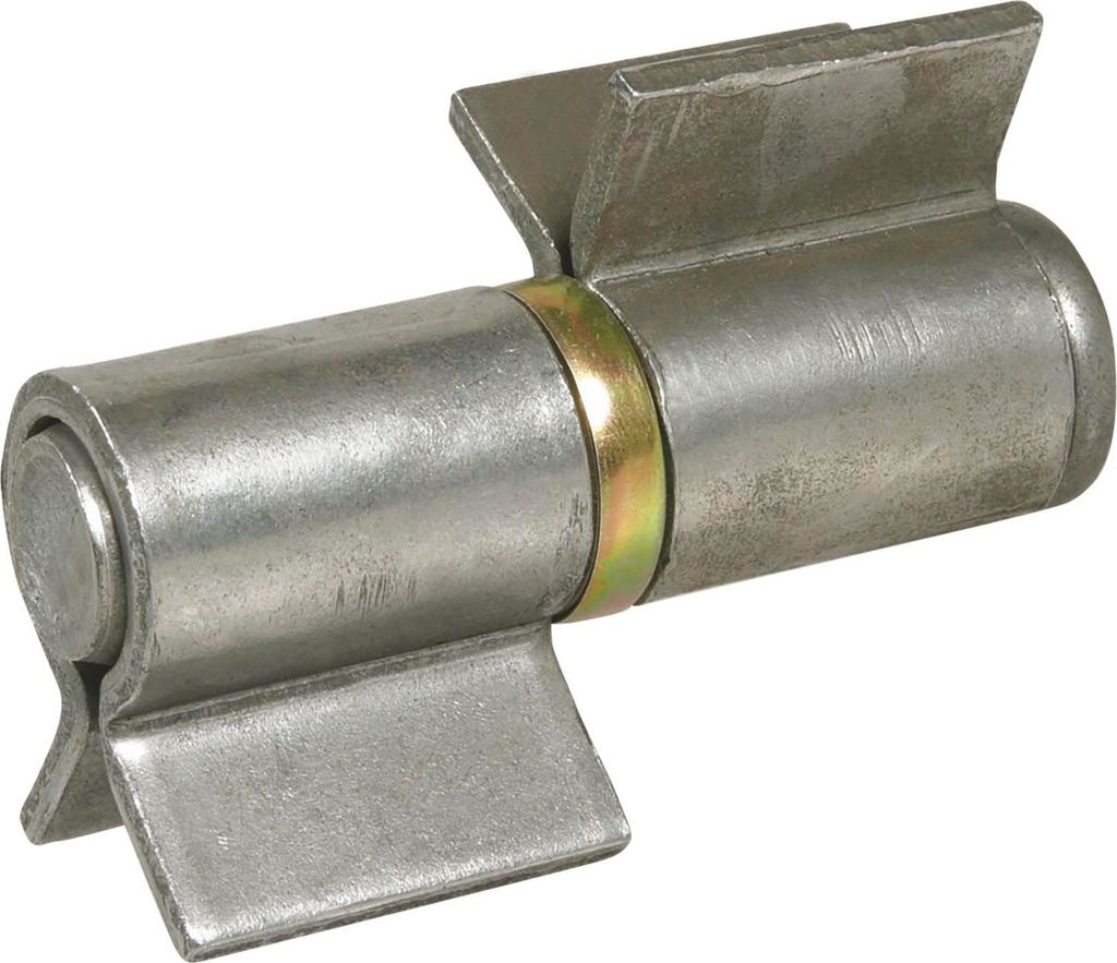 Anschweißband 2-teilig V-Lappen 404A , Bandh. 90 mm, ø 28 mm, Stahl blank