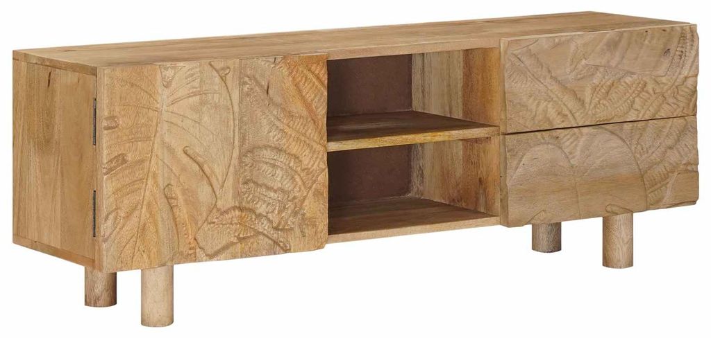 vidaXL TV-Schränk mit Schubladen mit Regal mit Tür 110 x 30 x 40 cm
