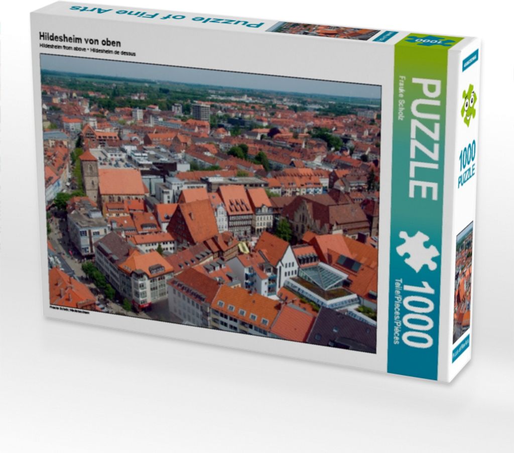 Calvendo Hildesheim von oben 1000 Teile Puzzle quer Produktbild 