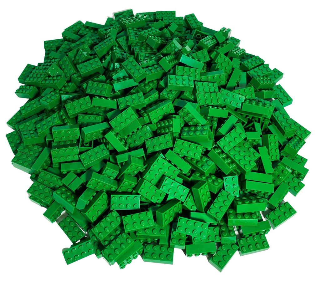 LEGO® 2x4 Steine Bausteine Grün - 3001 NEU! Menge 100x Produktbild 