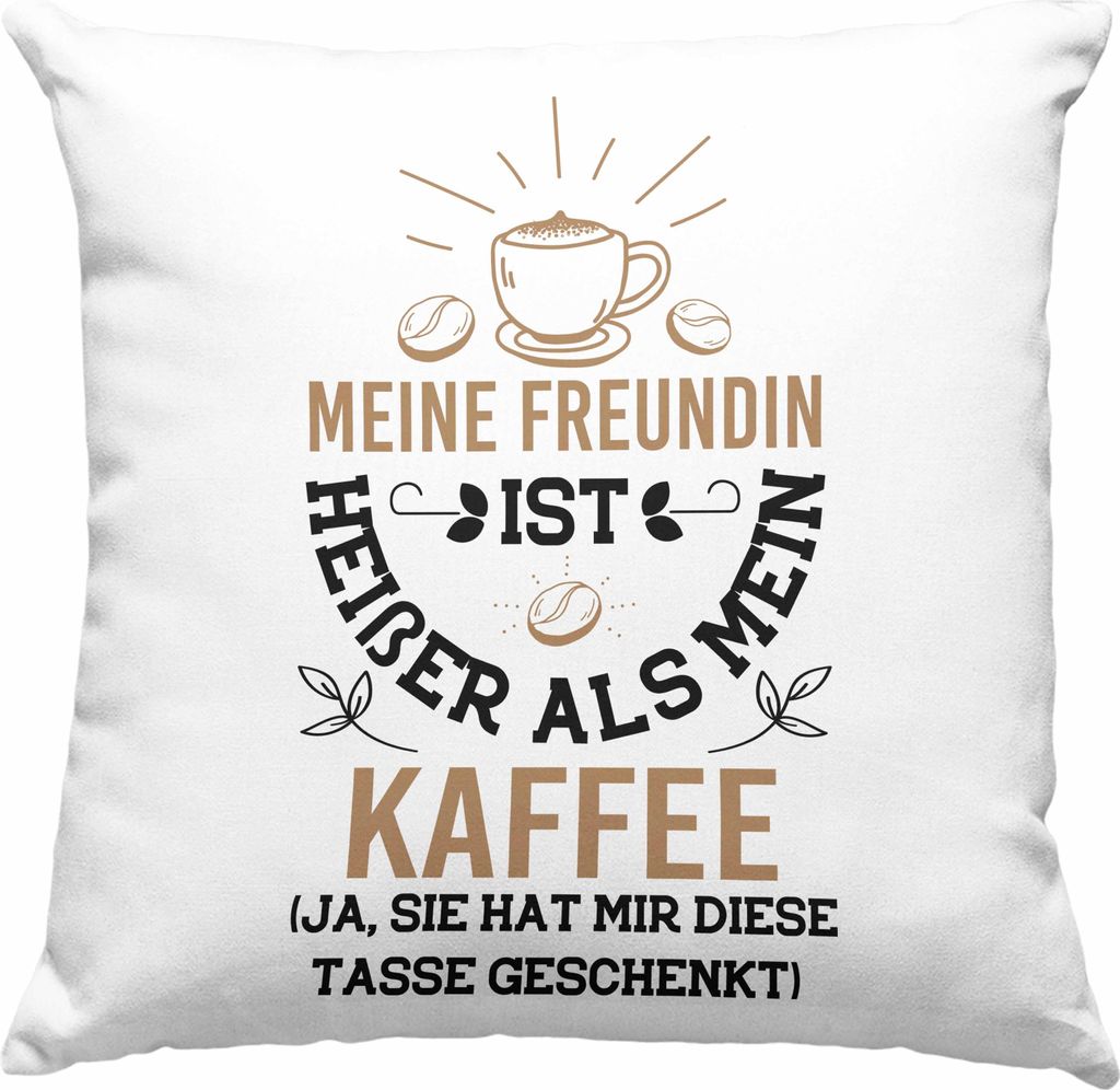Trendation - Deko-Kissen mit Füllung 40x40 für Freund Geschenk mit Sprüchen Valentinstag Deko-Kissen mit Füllung 40x40 Ja Sie Hat Mir Diese Dek...
