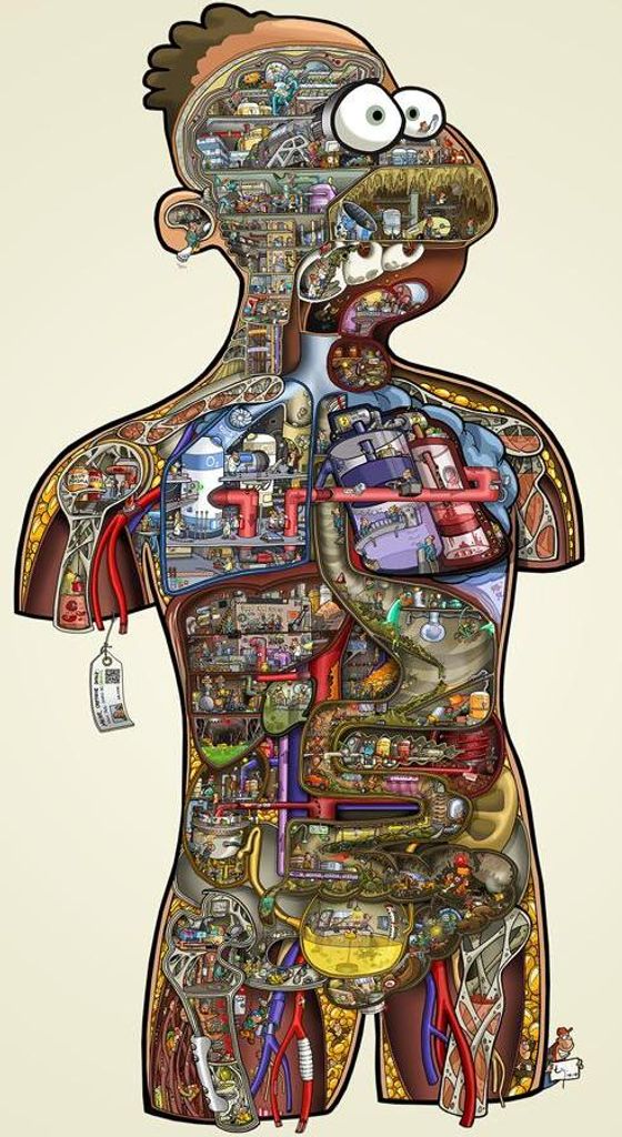 Human Project lebensgroß Cartoonposter Produktbild 