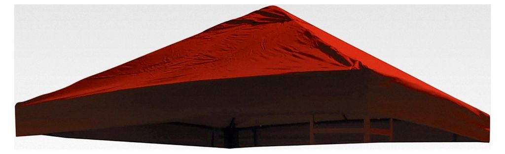 Ersatzdach für Pavillon 3x3 m in Rot, wasserdicht, PVC-beschichtet, 220 g Polyester mit Luftabzug