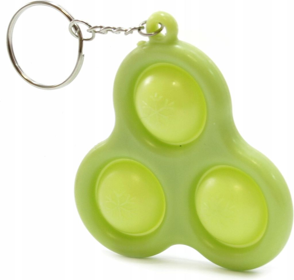 Push Bubble Pop It Schlüsselanhänger Anti-Stress Fidget Toy Bunt Silikon Entspannung