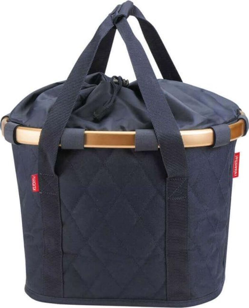 Reisenthel KLICKfix Bikebasket Fahrradkorb Fleur schwarz Produktbild 