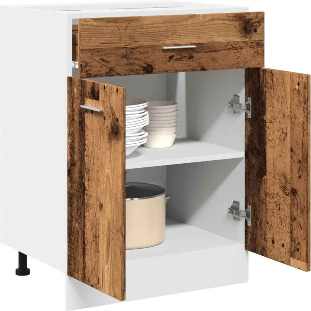 Modulo Base Lyon 60cm Legno Recuperato | Cucina Componibile 2025
