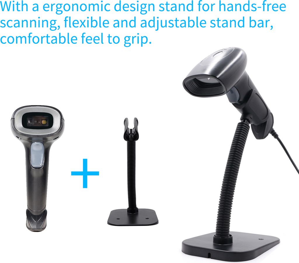 Barcodescanner 2D 1D QR Handheld Scanner, Barcode-Leser mit Produktbild 15