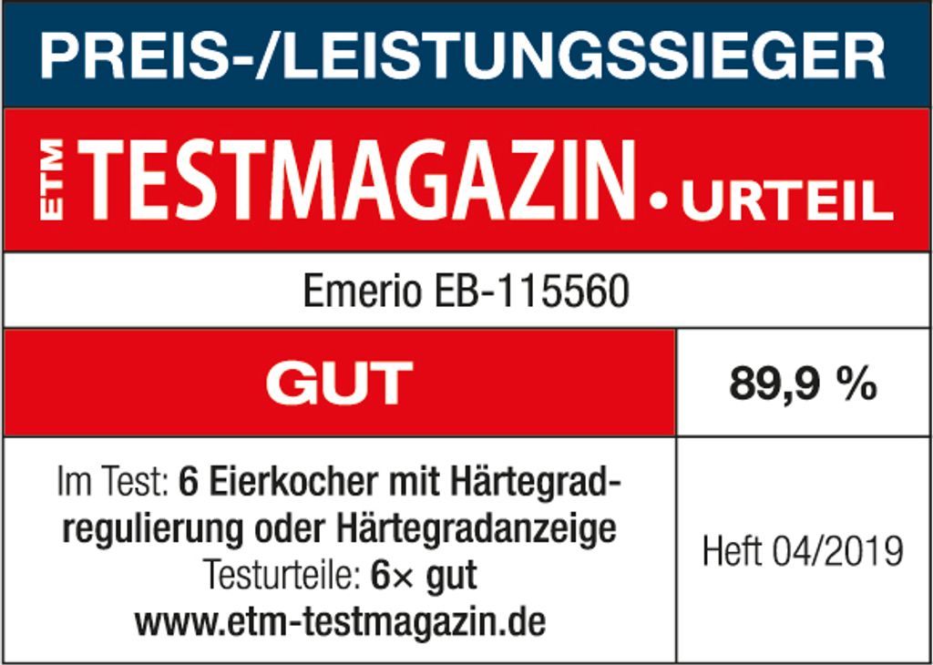 Emerio bester Eierkocher EB-115560 kocht alle drei Produktbild 3