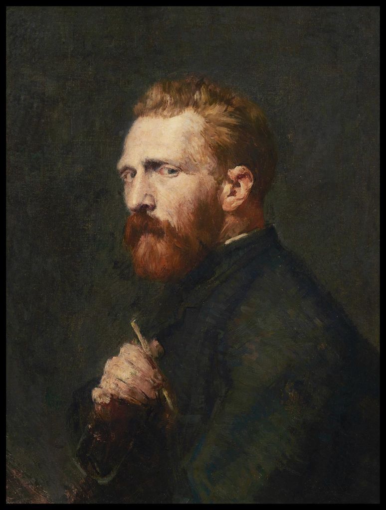 Plakat 60x80cm Porträt von Vincent van Gogh, Russell Vintage