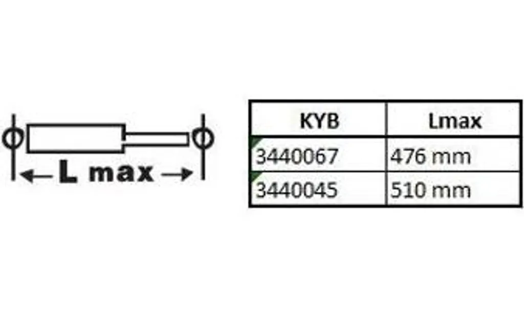 Amortisseur arrière pour Transit KYB 3440067 - Pièce de Rechange OE 1869801