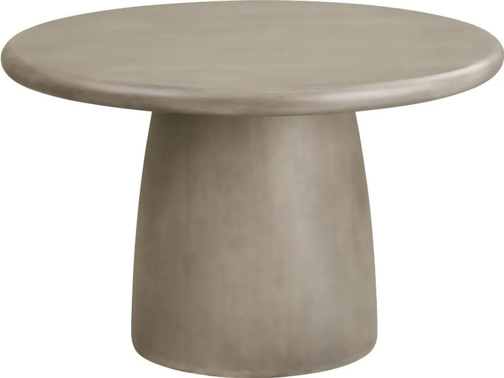 Bente table de jardin ronde Ø120cm gris anthracite pour terrasse moderne