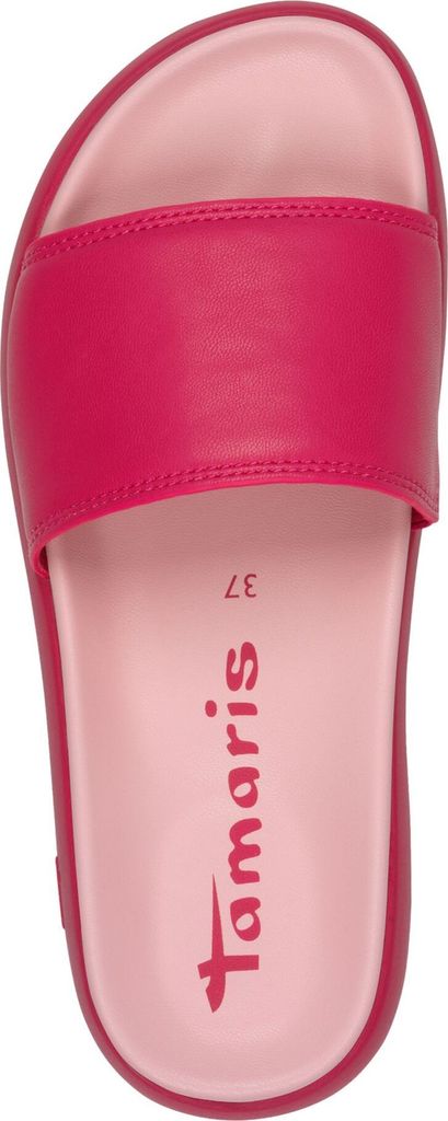 Tamaris Damen Pantolette mit Plateausohle und losen Einlagen 1-27511-44, Größe:38 EU, Farbe:Pink