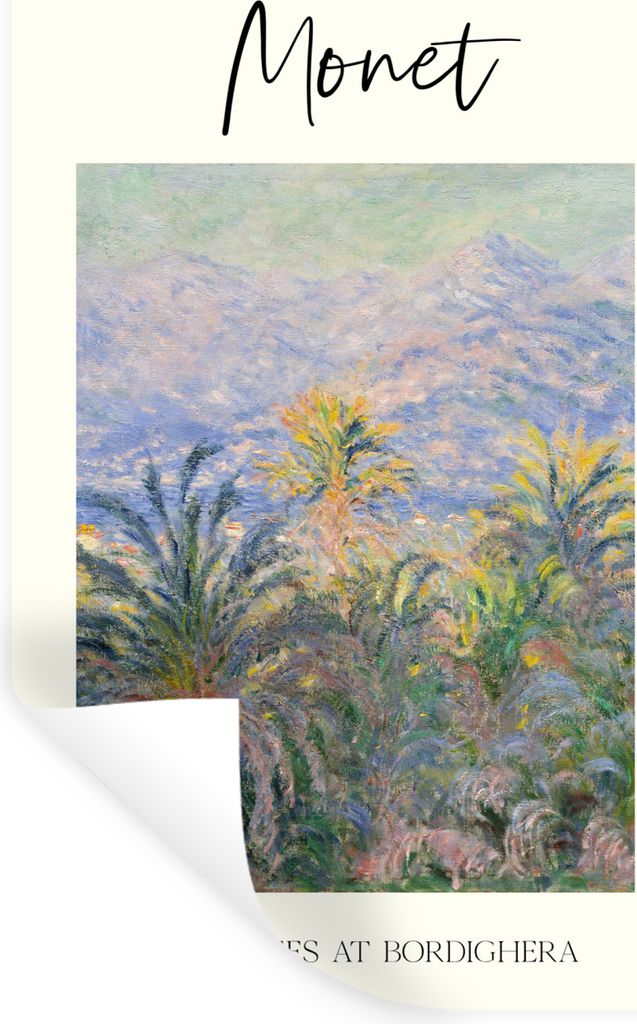 MuchoWow Wandtattoo Wandsticker Wandaufkleber Monet - Malerei - Alte Meister 80x120 cm Selbstklebend und Repositionierbar - Repositionierbar - Wa...