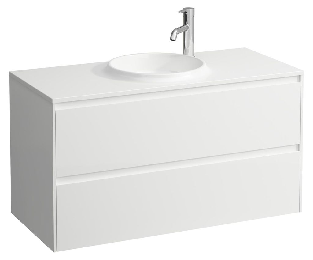 LAUFEN LANI Waschtischunterbau, 2 Schubladen, SoftClose zu WT H814075, 972x442x504mm, H4042721122611