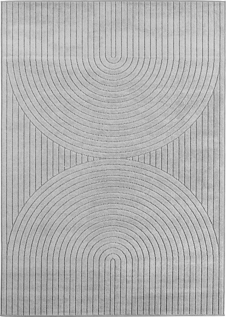 Nova Uro teppich kurzflor rechteckig 200x290cm silber