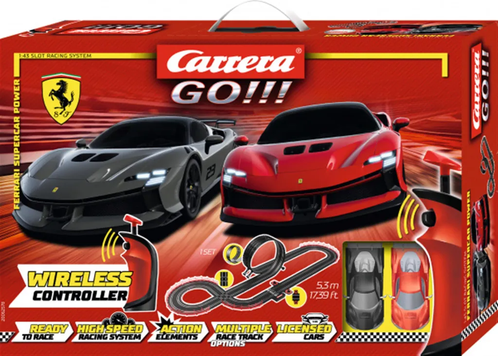 Voiture Carrera GO Ferrari SF90 XX Stradale Wireless sans Câble Encombrant