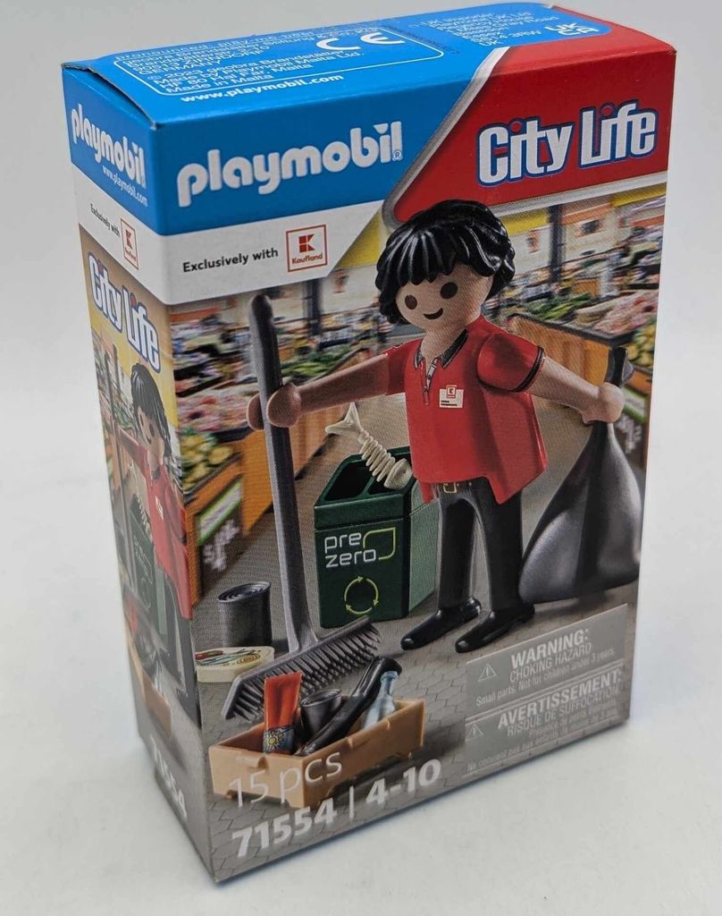 PLAYMOBIL Kaufland 71554 Supermarktmitarbeiter Produktbild 