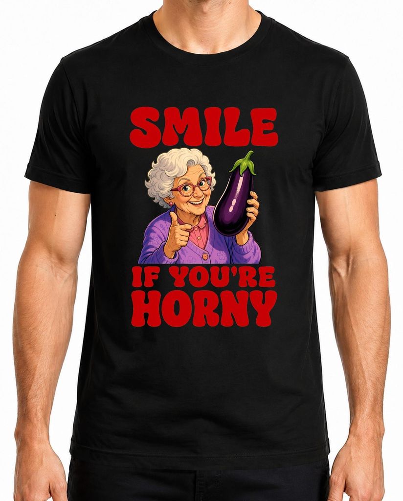 Camiseta para hombre, color , talla M. Diseño: "Sonríe si Imagen del producto 