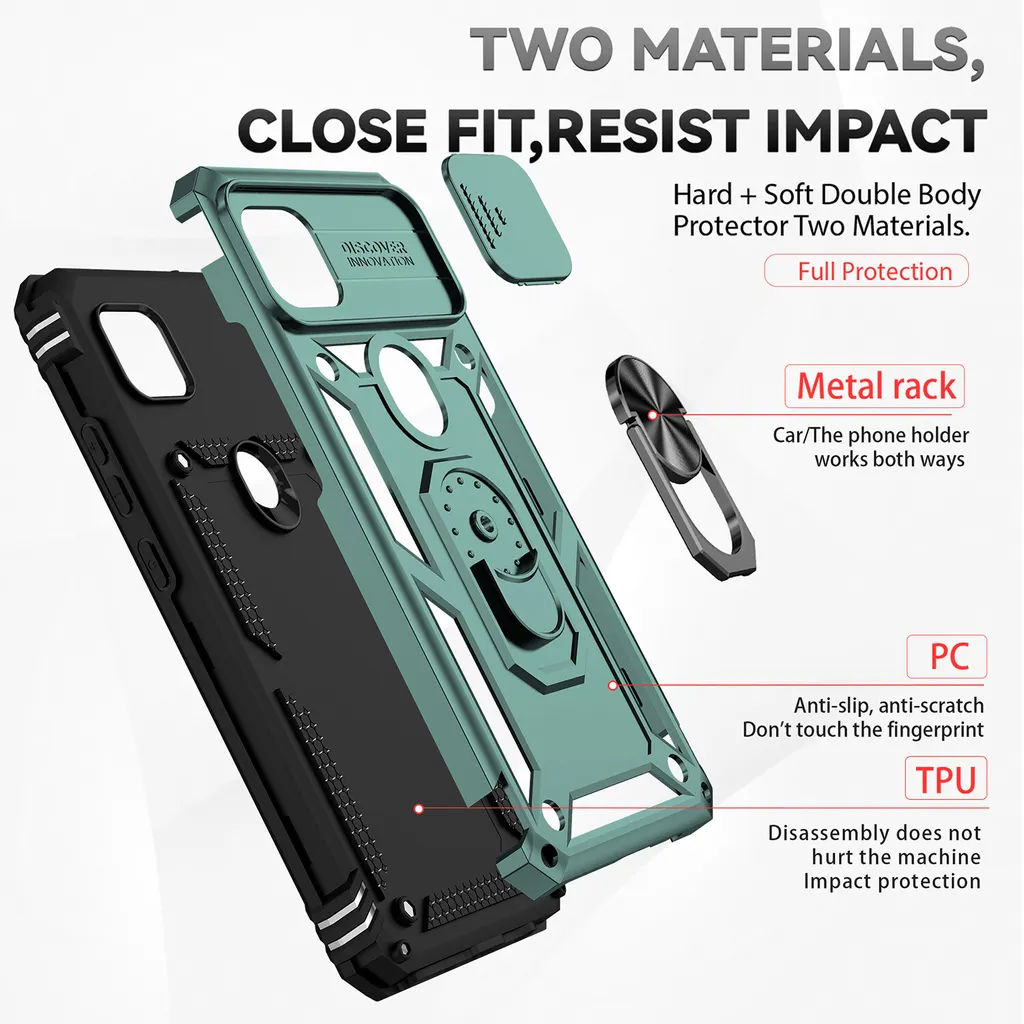 Custodia Osophter Per Moto One 5G / Moto G 5G Plus - Gomma TPU Anti-Urto, Blu - Protezione Flessibile