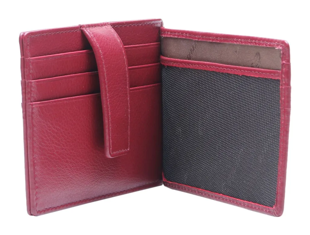 Porta Carte Credito Esquire Oslo Rosso | Sottile RFID Pelle Nappa Premium - 2