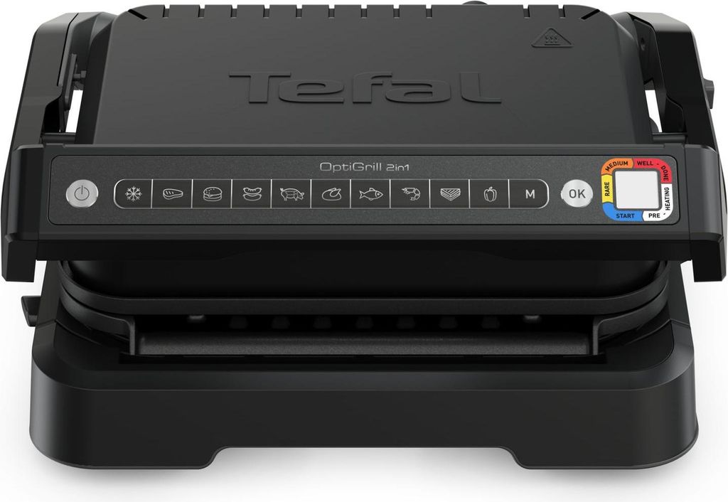 Tefal OptiGrill 2in1 GC7728, Schwarz, Rechteckig, Tasten, Produktbild 