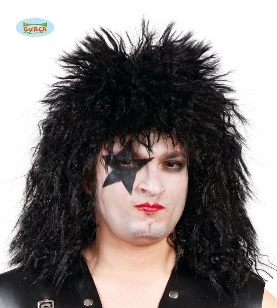 Černá paruka - Rocker Obrázek produktu 