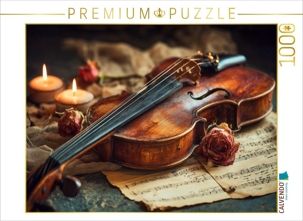 CALVENDO Puzzle Ein Hauch vergangener Träume im Kerzenlicht | 1000 Teile Lege-Größe 64x48cm Foto-Puzzle für glückliche Stunden