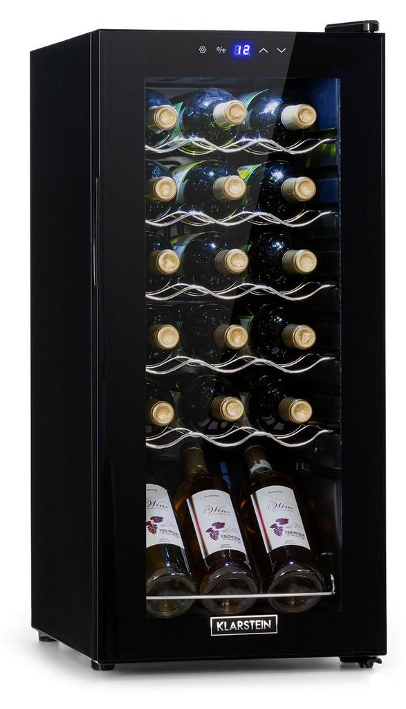 Klarstein vinotéka, 1 zóna, malá, 50 l, sklenené dvere, Obrázok produktu 
