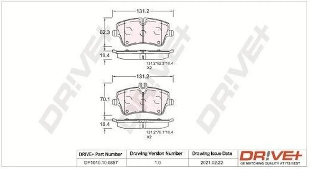 Plaquettes de frein Dr!ve+ DP1010 : stop aux sifflements Mercedes SLK