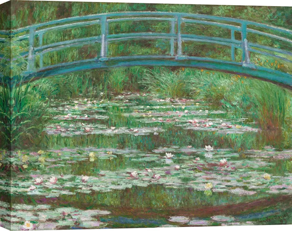 Stampa su Tela Claude Monet Ninfee 60x40 cm - Pronto da Appendere