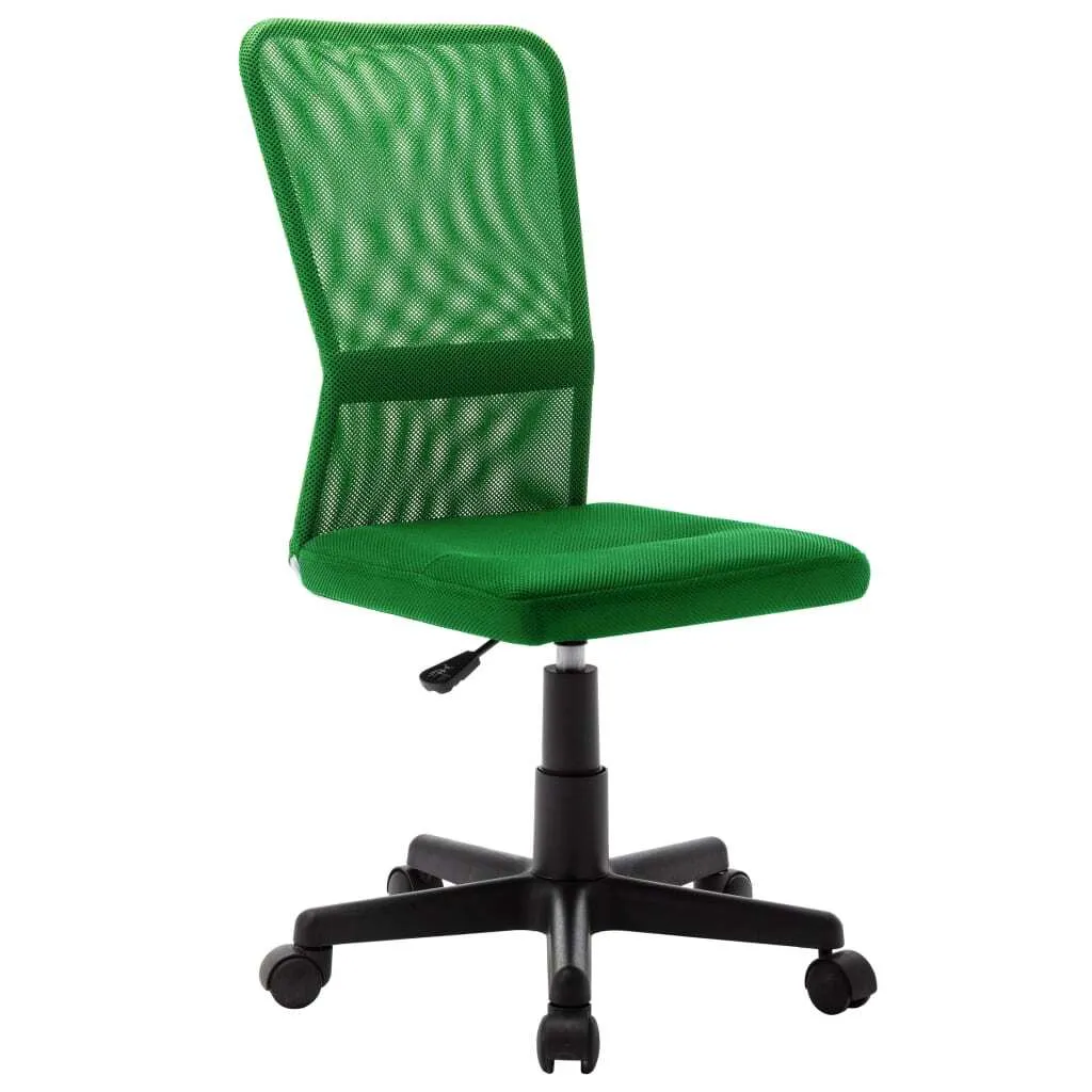 Sedia da ufficio verde 44x52x100 cm in tessuto a rete