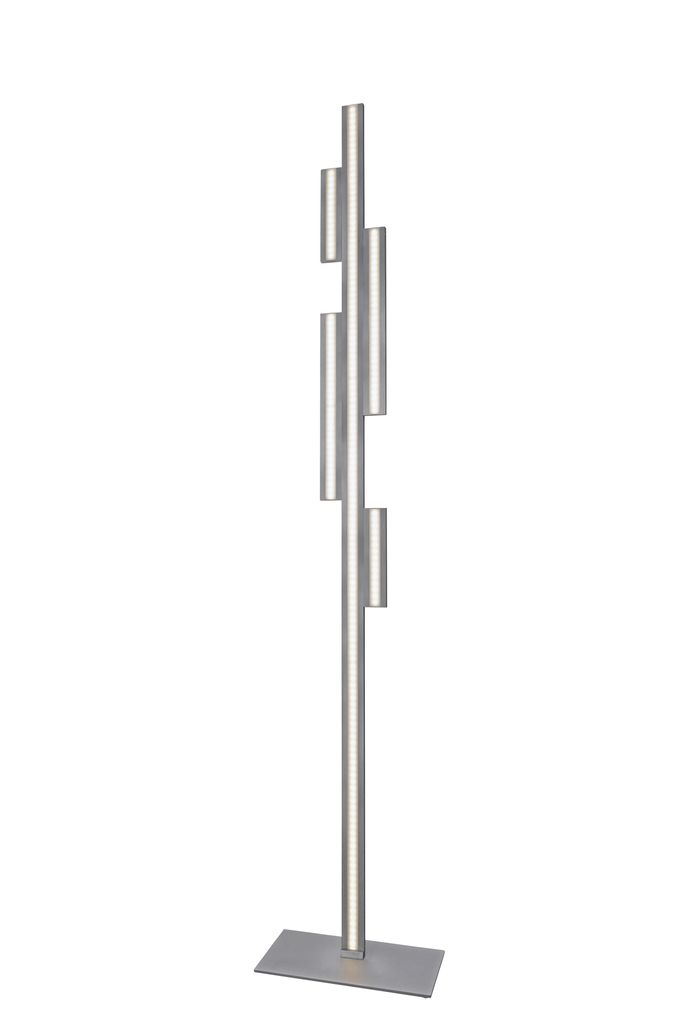 LED Stehlampe Empire dimmbar 152cm Alu gebürstet
