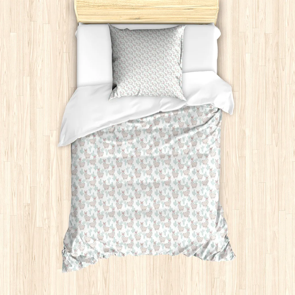Set Copripiumino Singolo ABAKUHAUS Lama Blu Guscio d'Uovo - Offerta Online