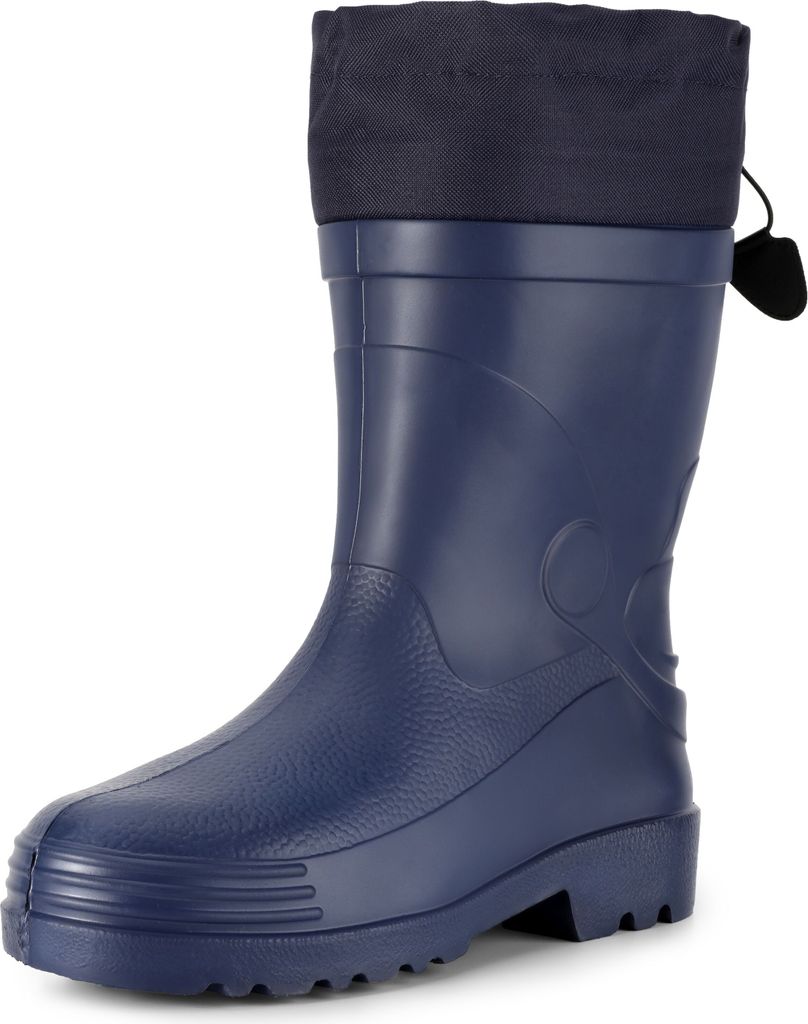 Ladeheid Herren federleichte Eva Thermo Gummistiefel warm mit Stulpe gefüttert LA-892 (Navy, 45 EU)