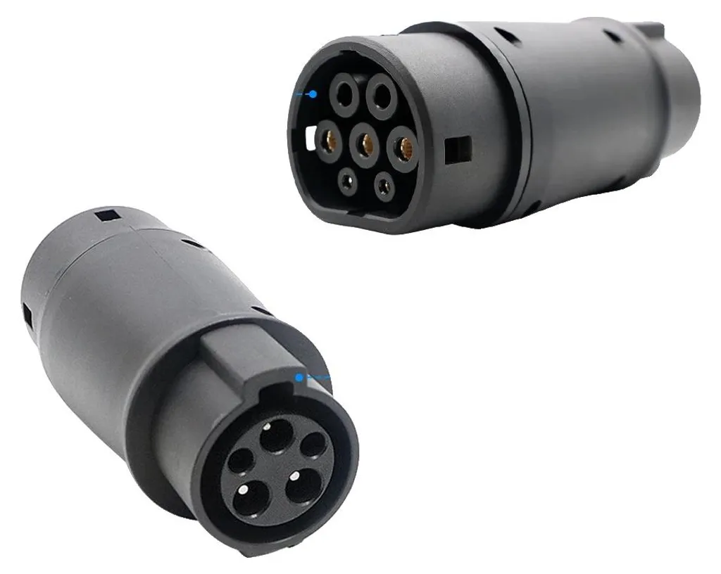 Convertisseur Chargeur EV Type 1 vers Type 2 pour Bornes Publiques