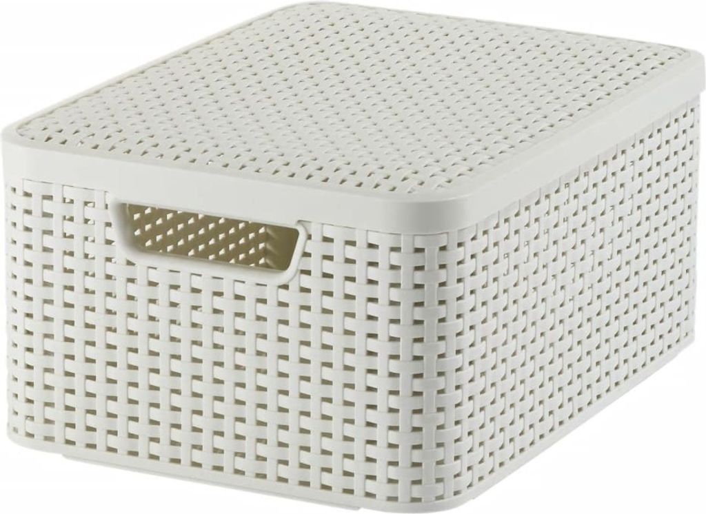 Curver Aufbewahrungsbox mit Deckel Style M 18L Cremeweiß Produktbild 