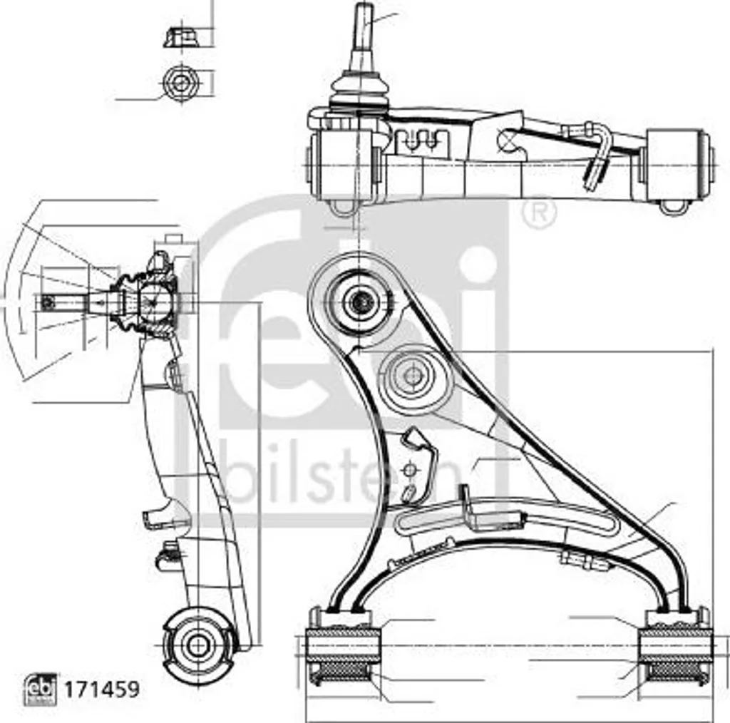 Bras de suspension gauche Land Rover Discovery élimination des vibrations