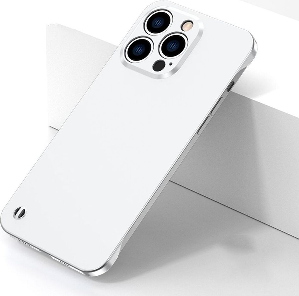 König Design Hülle kompatibel mit Apple iPhone 13 Pro Kunststoff Soft Handyhülle - Handy Case Weiß