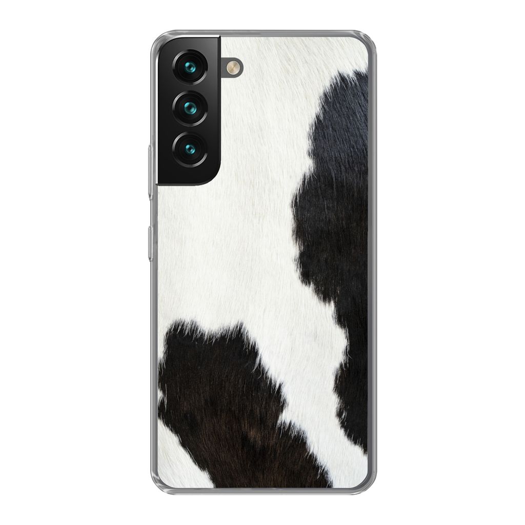 MuchoWow Handyhülle Schutzhülle Hülle für Samsung Galaxy S22 Plus Tiermuster - Kühe - Pelz Silikon Softcase Handy Hülle - Schutzabdeckung