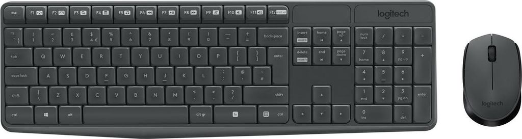 Logitech MK235 - Tastatur-und-Maus-Set - kabellos - 2.4 GHz - Französisch