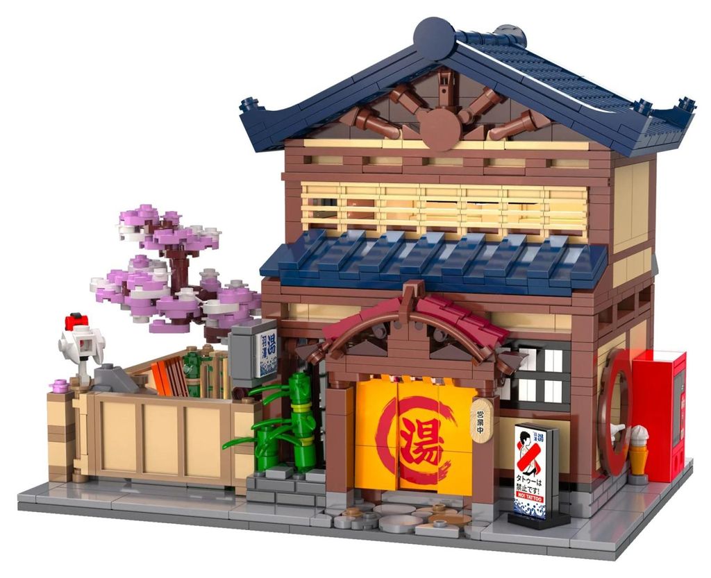 Cada juego de construcción estilo "Sento" japonés, 1249 Imagen del producto 