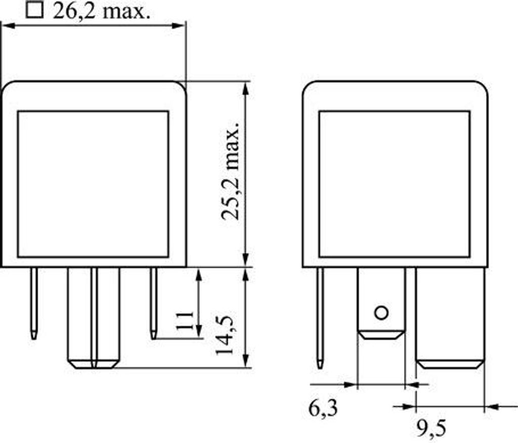 BOSCH 0 986 332 002 Relai Arbeitskontakt für VW Golf VII Schrägheck (5G1, BQ1, BE1, BE2) Golf IV Schrägheck (1J1) GOLF VI (5K1) Golf V Schrägheck