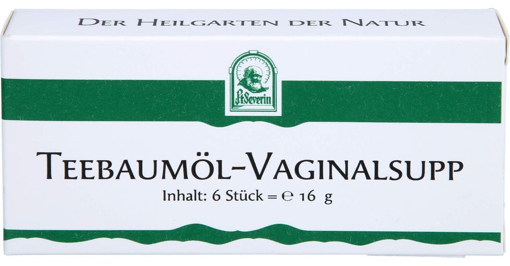 Supposte vaginali all'olio di tea tree 6 pz Immagine del prodotto 